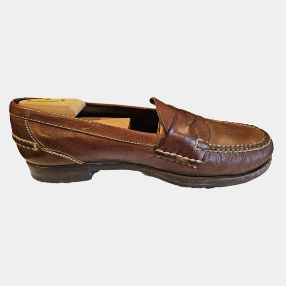Cole Haan Vintage Brown Leather Douglas Penny Loafers Size 9.5
